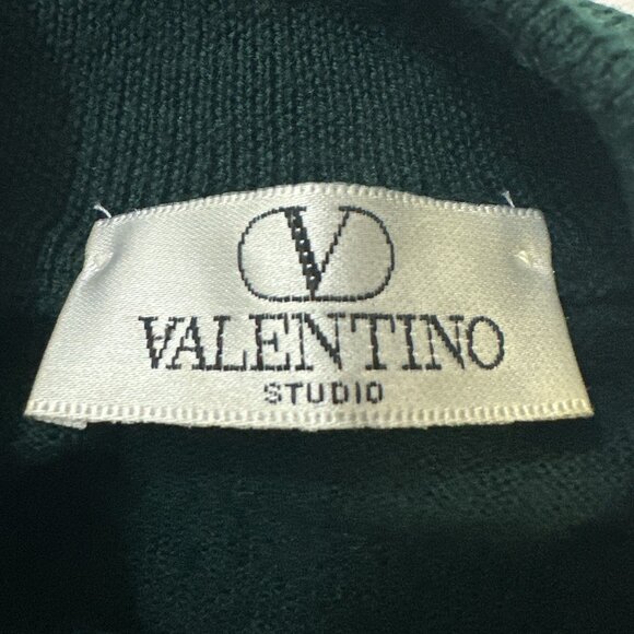 Valentino Studio Men’s XL 52 Merino Wool Mock Neck Sweater Italy Luxury Designer - Picture 13 of 16